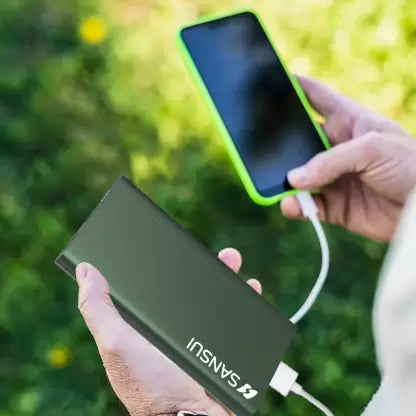 Sansui 10000 mAh Power Bank (12 W, Fast Charging) (Green, Lithium Polymer) Sansui 10000 mAh Power Bank (12 W, Fast Charging) (Green, Lithium Polymer)